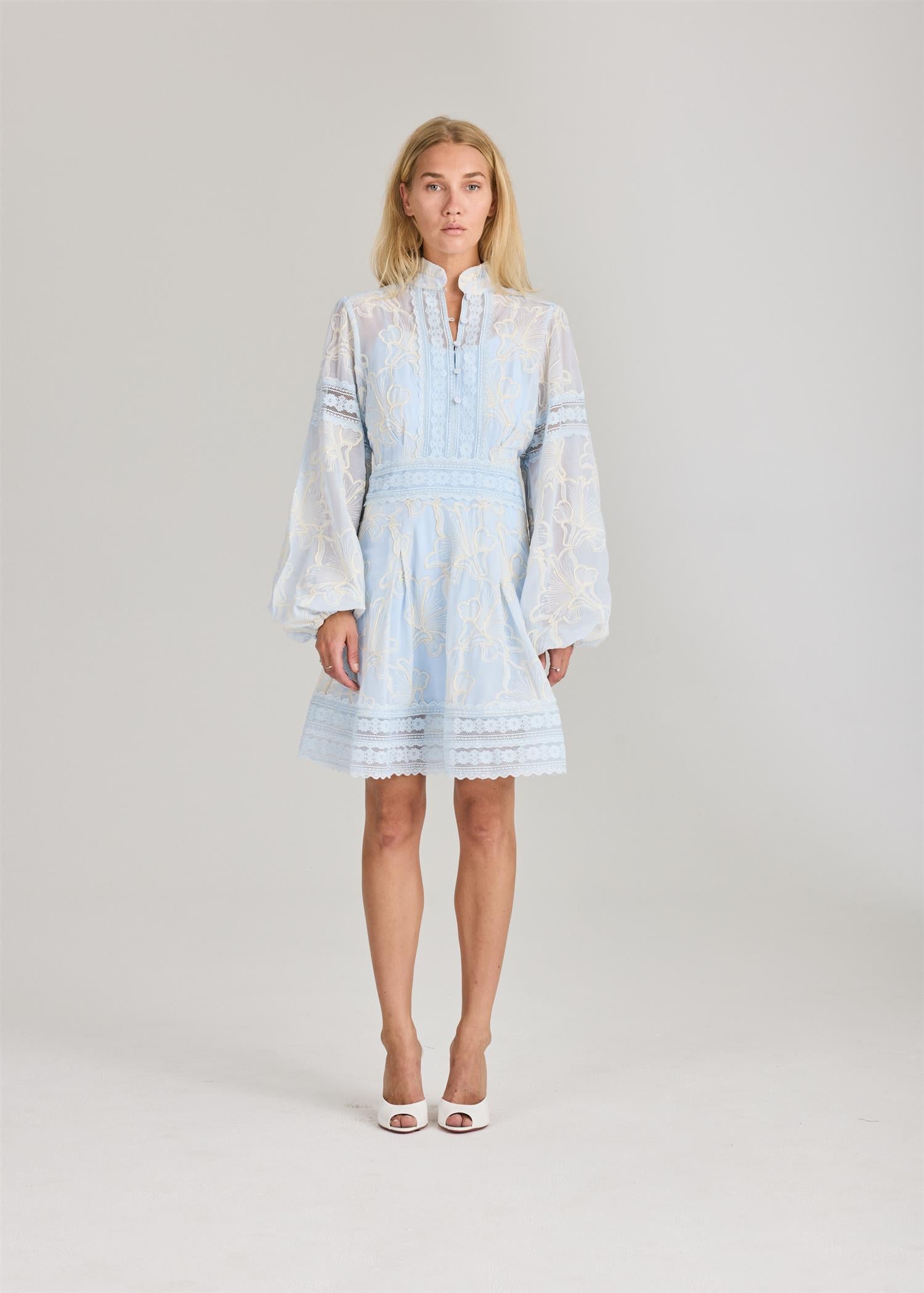 Aliah Needle Dress Arctic Blue Kjoler